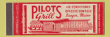 Matchbook Cover - Pilots Grill Bangor ME Full Length