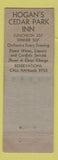 Matchbook Cover - Hogan's Cedar Park Inn WEAR