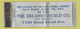 Matchbook Cover - Delaney Head Company New York City? WORN Full Length