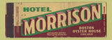 Matchbook Cover - Hotel Morrison Chicago IL WEAR Full Length