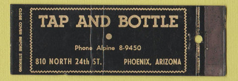 Matchbook Cover - Tap and Bottle Phoenix AZ WEAR Full Length