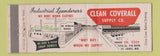 Matchbook Cover - Clean Coverall Supply St Louis MO #1 Full Length