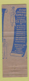 Matchbook Cover - Clean Coverall Supply St Louis MO #1 Full Length