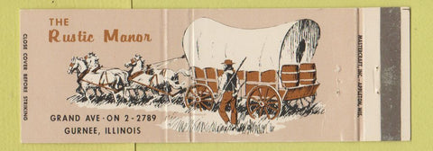 Matchbook Cover - Rustic Manor Gurnee IL Full Length