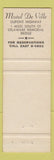 Matchbook Cover - Motel De Ville New Castle DE Full Length