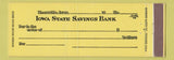 Matchbook Cover - Iowa State Savings Bank Knoxville IA Full Length