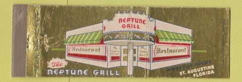 Matchbook Cover - Neptune Grill St Augustine FL Full Length