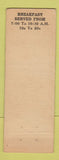 Matchbook Cover - The Dinner Bell Miami FL Full Length