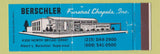 Matchbook Cover - Berschler Funeral Home  Full Length