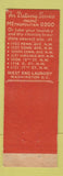 Matchbook Cover - West End Laundry Dry Cleaning Washington DC Full Length