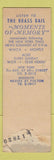 Matchbook Cover - The Brass Rail New York City Brooklyn NY WORN Full Length