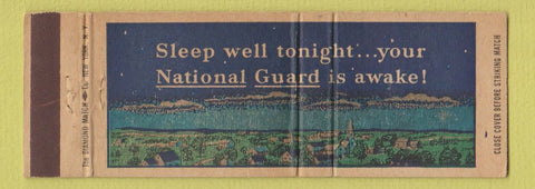Matchbook Cover - National Guard military  Full Length