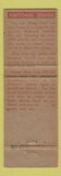 Matchbook Cover - National Guard military  Full Length