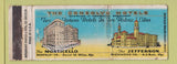 Matchbook Cover - Consolvo Hotels Richmond Norfolk VA WORN Full Length