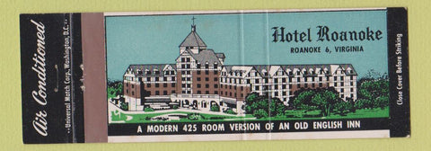 Matchbook Cover - Hotel Roanoke VA Full Length