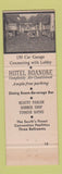 Matchbook Cover - Hotel Roanoke VA Full Length