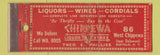 Matchbook Cover - Chippewa Liquor Store Buffalo NY WEAR Full Length