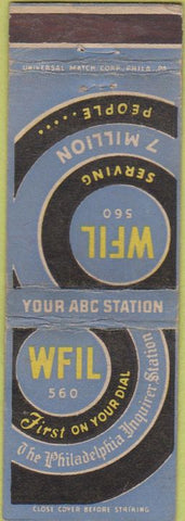 Matchbook Cover - WFIL Radio Philadelphia PA WEAR