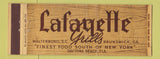 Matchbook Cover - Lafayette Grills Brunswick GA Walterboro SC Daytona Beach FL
