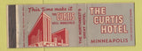 Matchbook Cover - The Curtis Hotel Minneapolis MN WEAR Full Length
