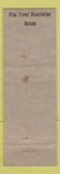 Matchbook Cover - The Curtis Hotel Minneapolis MN WEAR Full Length