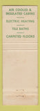 Matchbook Cover - Temple Motor Court Starke FL WEAR Full Length