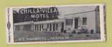 Matchbook Cover - Chilla Villa Motel Fairfax VA BOBTAIL