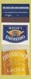 Matchbook Cover - Ohisson's Lager Beer South Africa 30 Strike