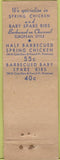 Matchbook Cover - Original BBQ Los Angeles CA WEAR