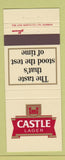 Matchbook Cover - Castle Lager Beer South Africa #2 30 Strike