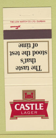 Matchbook Cover - Castle Lager Beer South Africa #2 30 Strike