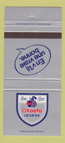 Matchbook Cover - O'Keefe Legere Beer QC Canada 30 Strike