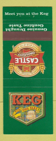 Matchbook Cover - Keg Castle Draught Beer 30 Strike