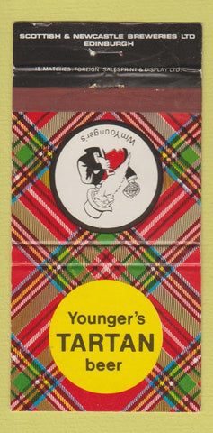 Matchbook Cover - Younger's Tartan Beer Edinburgh WEAR 30 Strike