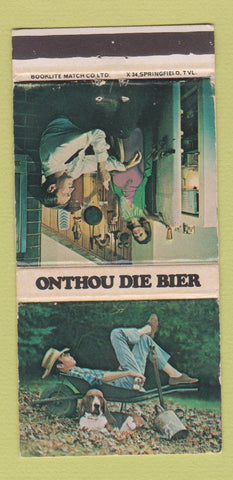 Matchbook Cover - Onthou Die Beer Castle Lion WEAR 30 Strike