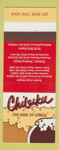 Matchbook Cover - Chibuku Beer Africa 30 Strike