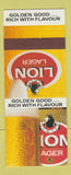 Matchbook Cover - Lion Lager Beer 30 Strike