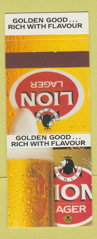 Matchbook Cover - Lion Lager Beer 30 Strike