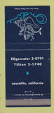 Matchbook Cover - Ondine Sausalito CA girlie 30 Strike