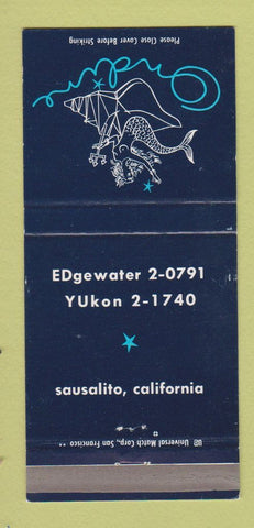 Matchbook Cover - Ondine Sausalito CA girlie 30 Strike