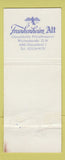 Matchbook Cover - Frankenheim Beer Echt Vom Besten Germany