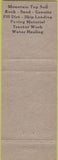 Matchbook Cover - Russ Gray Dump Trucking Topanga CA
