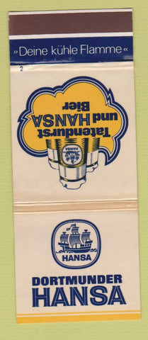 Matchbook Cover - Dortmunder Hansa Beer Bier WEAR