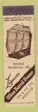 Matchbook Cover - Wine Barrel House Modesto CA Midget
