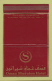 Matchbook Cover - Oman Sheraton Hotel 40 Strike