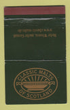 Matchbook Cover - Classic Malts of Scotland 40 Strike
