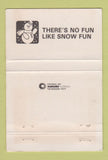 Matchbook Cover - There's No Fun Like Snow Australia  40 Strike