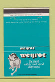Matchbook Cover - Weyroc Chipboard Weybridge Surrey UK dog  40 Strike