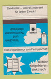 Matchbook Cover - Kuhlen Refrigerators Switzerland WEAR 40 Strike
