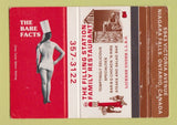Matchbook Cover - Bare Facts Niagara Falls ON restaurant girlie WEAR 40 Strike